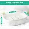 Ruioomeep Soap Dish with Drain Soap Holder Ceramic Soap Dish