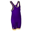 Brute Oklahoma State Wrestling Singlet -:Purple/ath Gold/White - YM