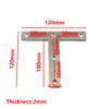 (6 Pieces) 120x120x2mmAngle Connector Corner Brackets (Thickness 2mm) Stainless Steel