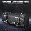 Shkalacar Motorcycle Tool Bag, PU Leather Motorcycle Fork Bag, Saddle