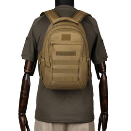 CREATOR Military Tactical Backpack for Men Mini Daypack Tactical Assault Bag for Hunting Camping Trekking (Camo Black-15L)