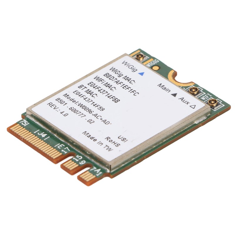 Wireless Net Card 867Mbps M.2 NGFF Wide Coverage 2.4Ghz 5Ghz