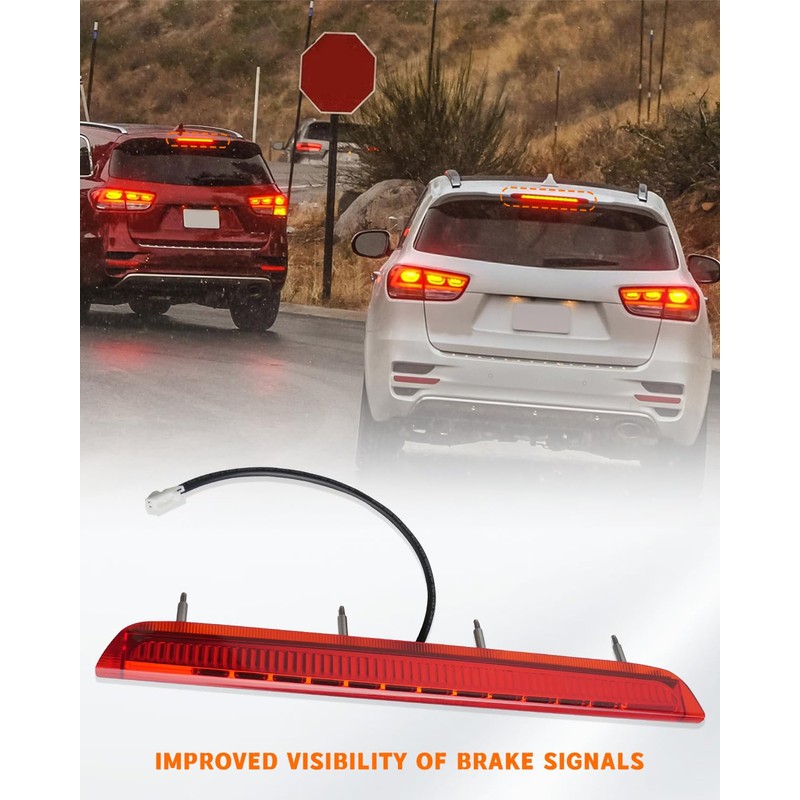 JUWEVAZU 92700-C5000 Rear Center Third 3rd Brake Led Light High