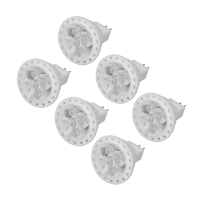 6Pcs MR11 LED Light Bulb 4W GU4 Dual Pin Bulb