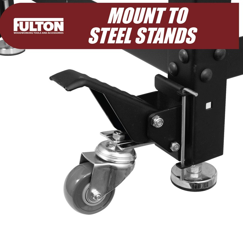Workbench Caster kit 4 Heavy Duty Retractable Casters with 4