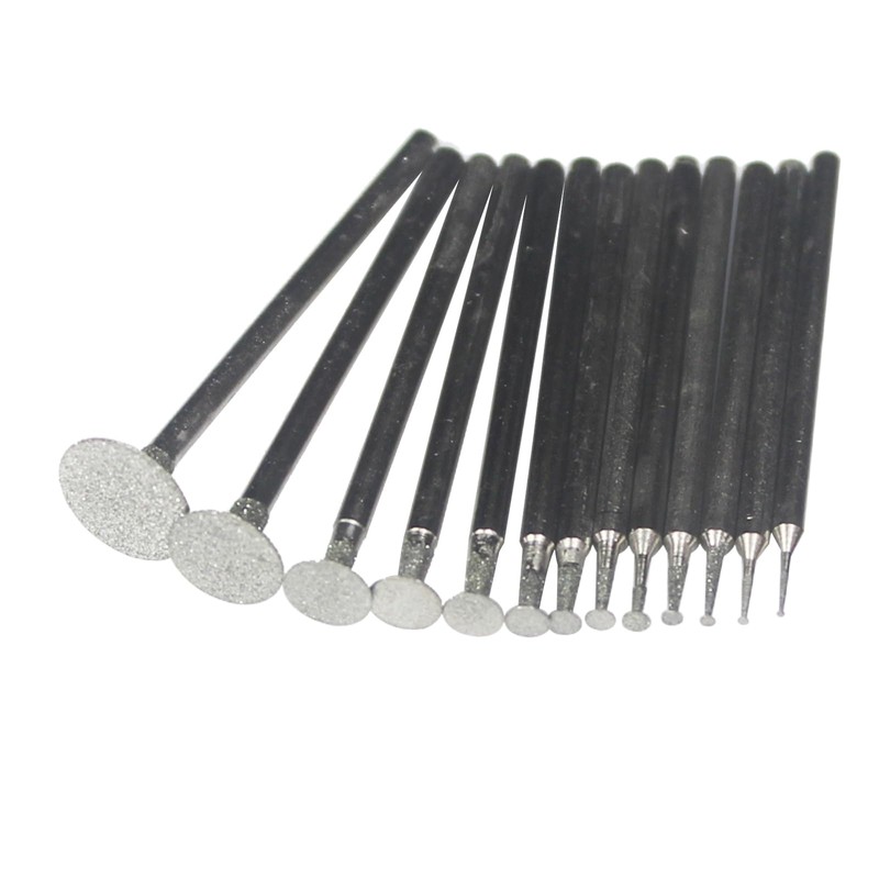 𝐋𝐮𝐨 𝐤𝐞 13 Pcs T Shape Diamond Burr - 3/32''