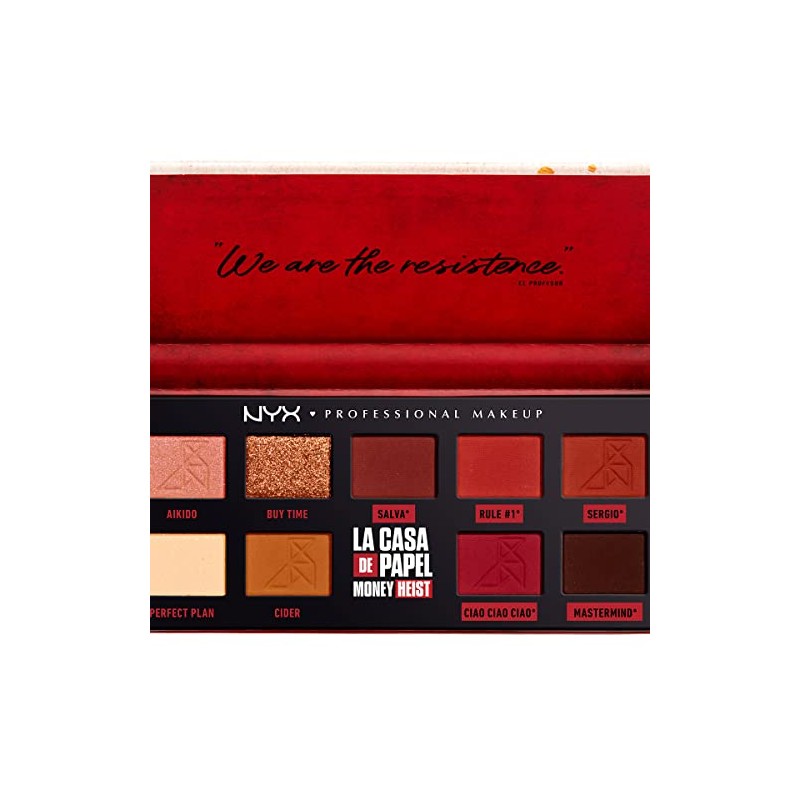 CASA DE PAPEL PALETA DE SOMBRAS EL PROFESOR