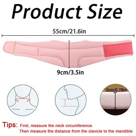 Raxfekro Neck Support for Neck Pain and Support, Neck Brace, Soft Foam Neck Brace, for Sleep, Pain and Pressure for Women and Men (White)