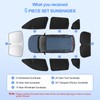 SHINELINERS 8pcs Car Window Shades for Subaru Forester 2019-2024 Accessories,Windshield