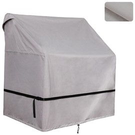 900D Boat Center Console Cover for Outdoor Storage with Large Air Vents, Windproof Strap, Waterproof Seam Strips - Heavy Duty & Anti-UV and Durable