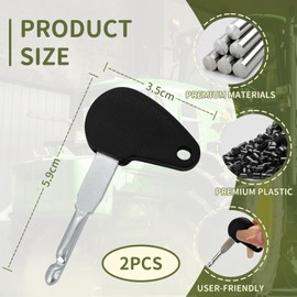 Construction Machinery Key Set for Ignition Lock Tractor - Tractor Key Replacement Ignition Key Suitable for Use as a Bosch Key Tractor, 2 x Ignition Keys Universal for Car Tractor (2 Pieces)