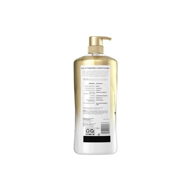 Pantene Multi-Tasker 10 Conditioner 38.2 fl oz, White