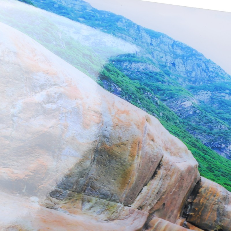 PVC Mountain Interval Rivers Fish Tanks Wallpaper Aquarium Background Poster