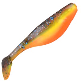 Spro Fat Papa 70-7 rubber fish for spin fishing, artificial bait for pike, perch and zander, rubber bait for rubber fishing, shad, colour: camo perch