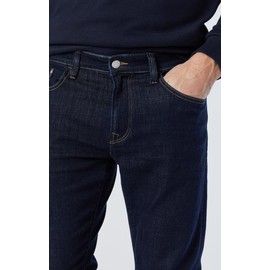 Mavi Zach Men's Straight Leg Jeans, Regular Rise Jeans for Men, Rinse Feather Blue, Dark Wash Blue Sustainable Jeans, 28 x 32