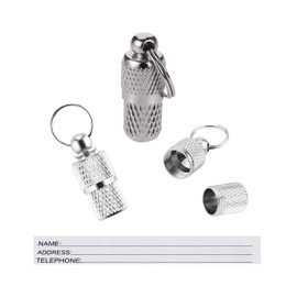 LARRYROO Pack of 1 - ID Pets, Barrel Tube Tag with Name, Address, Number, Anti-Lost Dog Cat ID Tag for Cats Dogs Collar