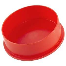 Caplugs EC-24 EC Series – Plastic Cap for Threaded Connectors, 500 Pack, Red LD-PE, Nominal Thread Size 1-1/2" Flanged, Protective Closures, Dirt and Moisture Seals, Finishing, Masking, Easy Removal