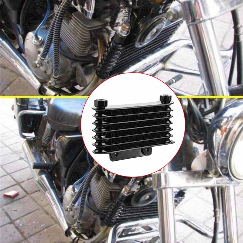 7 Row Universal Engine Oil Cooler Cooling Radiator for 125-250CC