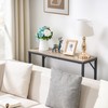 HOMCENES Narrow Console Table, with 2 Support Bar, 29.93" Small