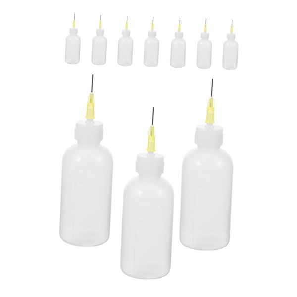 TEHAUX 10pcs Art Pottery Glaze Bottles Squeeze Bottles Fine Tip