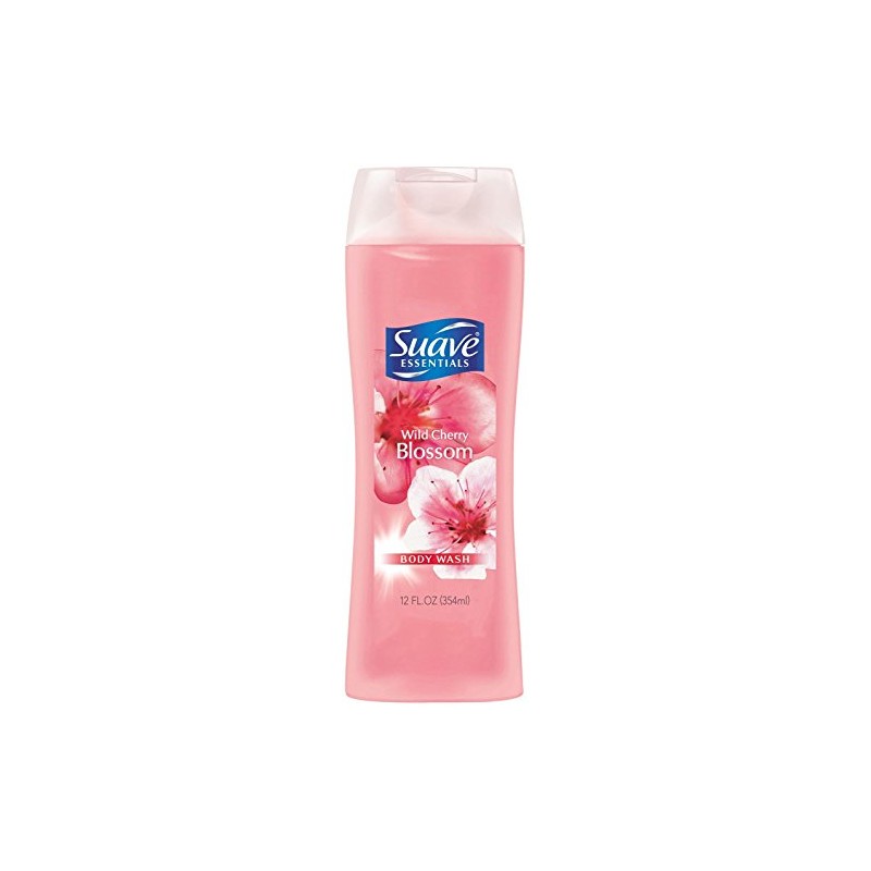 Suave, Essentials Body Wash 12oz, wild cherry blossom, 12 Fl.