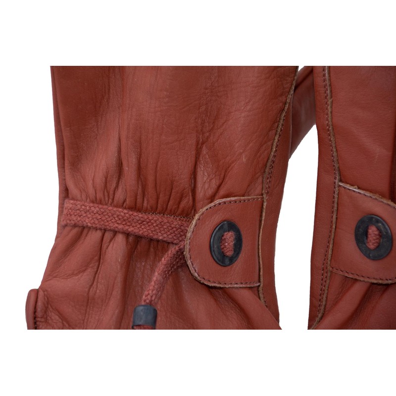 Black Jungle Leather Gloves for Riders and Bikers Women Men