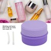 Travel Silicone Makeup Containers Set with 3 Dispensers Refillable Empty