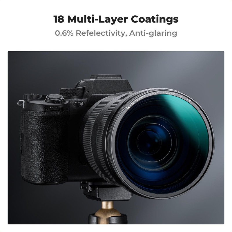K&F Concept 58MM Magnetic Polarising Filter Circular Polarizing CPL, Ultra