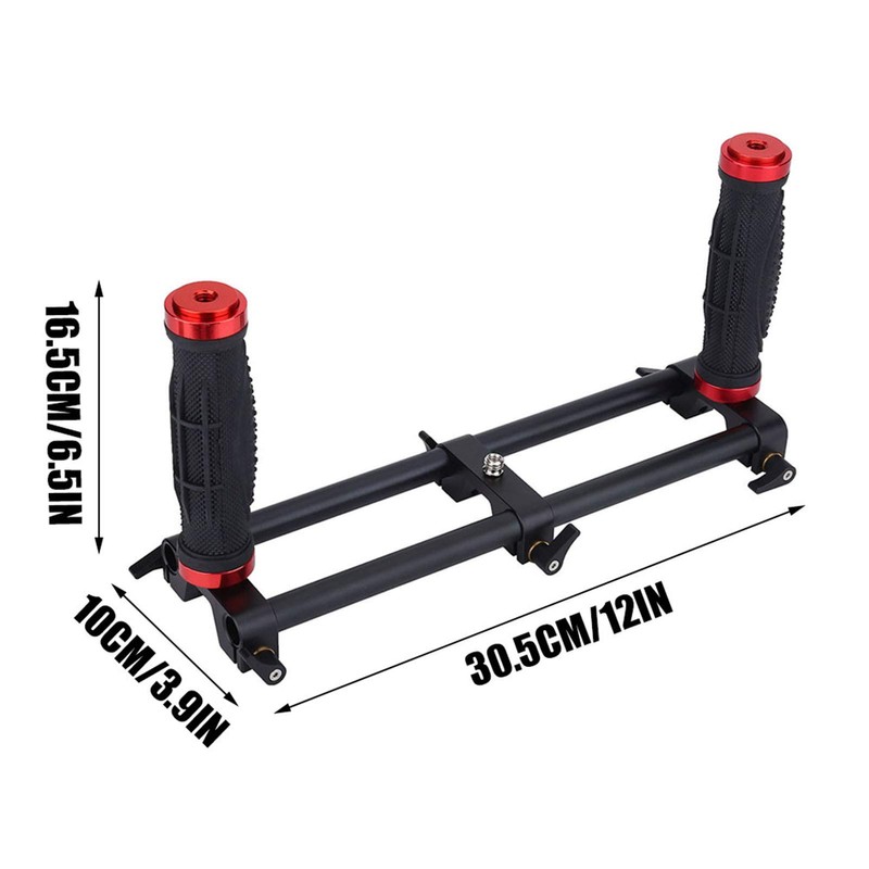 Camera Dual Grip Extender Handle Stabilizer Rig Accessories for Feiyu