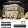 AmyHomie Color Changing Christmas Lights, 108Ft 300LED White Warm White