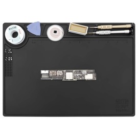 Kaisi Work Mat, Solder Mat, 13.8 x 9.8 inches (35 x 25 cm), Insulation Mat, Electronic Craft Mat, Insulation, For Disassembly and Repair of Electronic Products