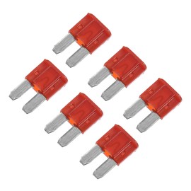 Motoforti Universal Automotive Small Fuse Assortment, 10A, Plastic Metal, Red, 6 Pcs
