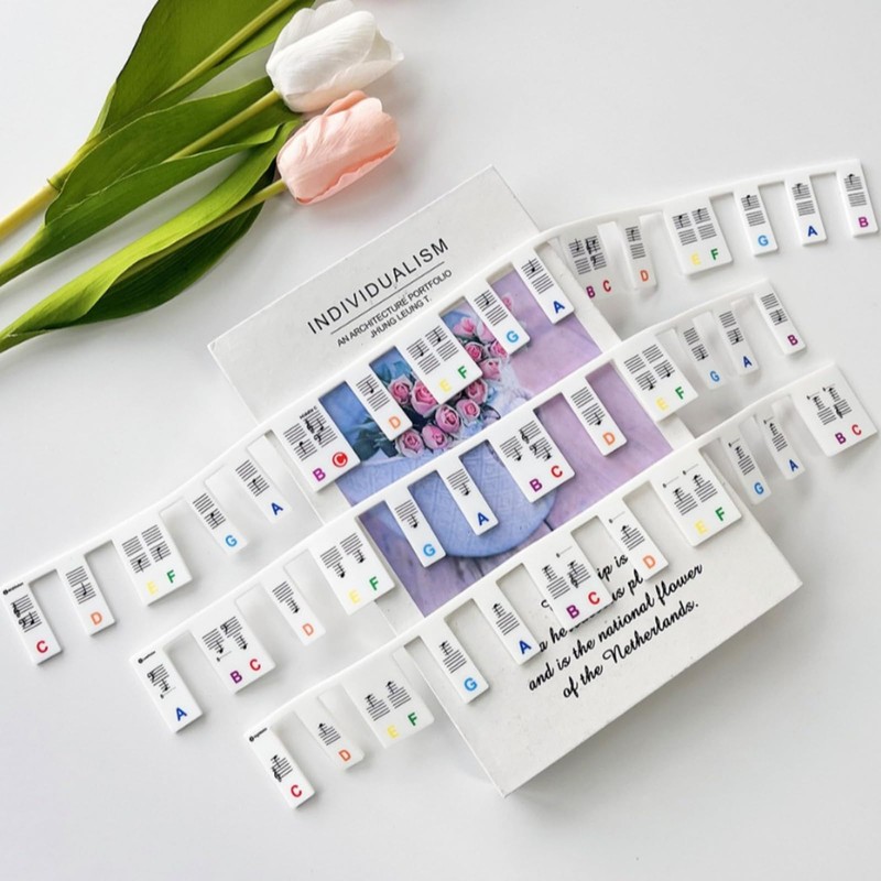 ATAK Non-Stick Doremi Sticker (Popular in the USA) 88 Keys,
