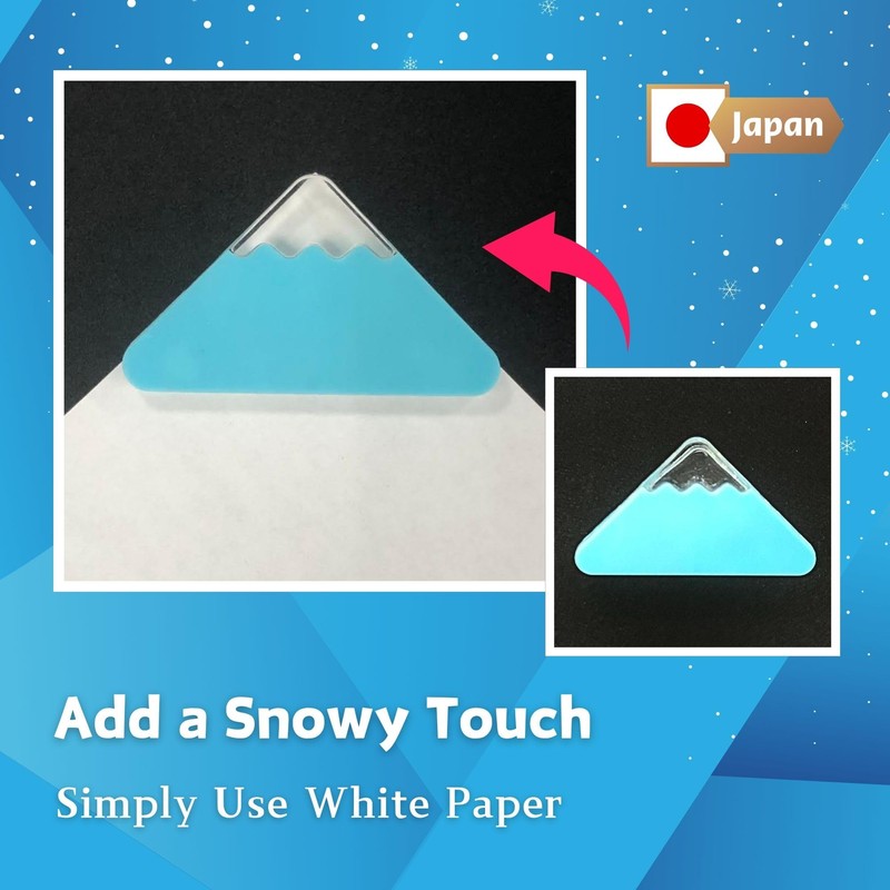 Sunstar Stationery Clip Corner Clip Mount Fuji Clip Light Blue