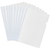 Pack of 10 Clear A4 Sliding Bar Binder, File Folder