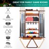XCSOURCE Pool Cue Rack, 2-in-1 Pool Stick & Ping Pong