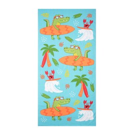 Beach Towel Oversized 28x58 Printed Sand Free Quick Dry Swim Towel Extra Large Light Travel Towel for Adults Beach Accessories Gifts Crocs