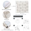 Timeet Beige White Brick Wallpaper Peel and Stick Wallpaper 17.7"×118.11"