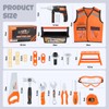 Vanplay Boys Toys Kids Tool Set with Tool Box, Vest