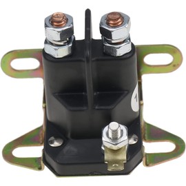 Chamixx 3 Pole Starter Relay Solenoid 7701100MA 1002004 with Bracket Compatible with Swisher Lawn Mowers Replace for Murray 424285 7769224MA 94613MA