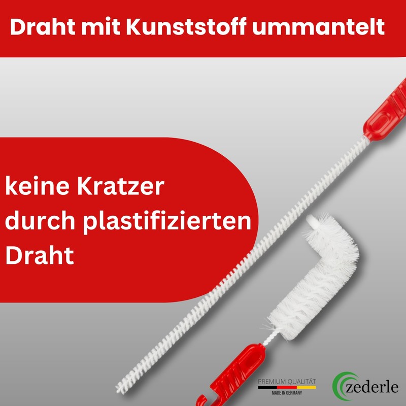 zederle 3 x Sink Overflow Brushes, Overflow Brush, Sink Overflow