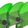 UPSURF Surfboard Fins, Double Tabs, 5 Fins, K2.1 Size, Set