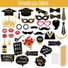 36 Pcs Happy Graduation 2025 Photo Booth Props Funny Photo