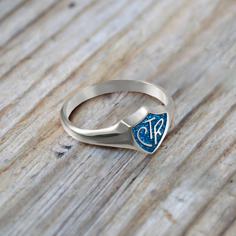 Ringmasters Blue Sparkle CTR LDS CTR Ring Choose the Right