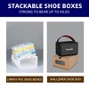 12 Pack Shoe Storage Bins, Waterproof Storage Boxes, Shoe Containers