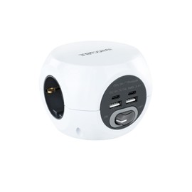 NANOCABLE 10.37.0001 3 Plug Dock with 4 USB White