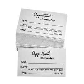 ABC Gift Shop 100 Appointment Reminder Cards - Business, Salon, Medical - 3.5" x 2" - 2019