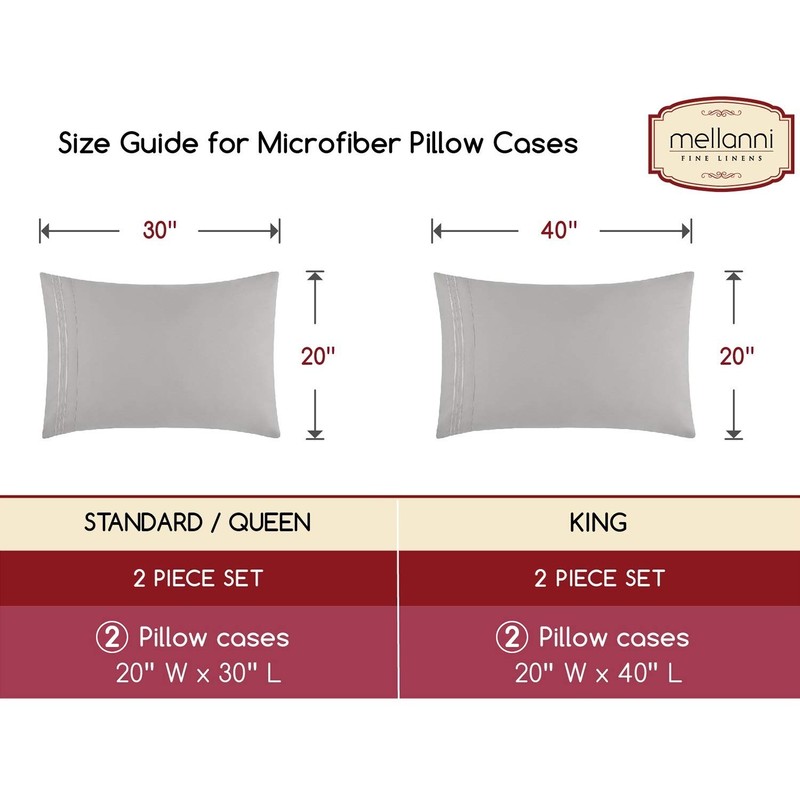 Mellanni Pillow Cases - Luxury, Extra Soft, Cooling Pillow Covers