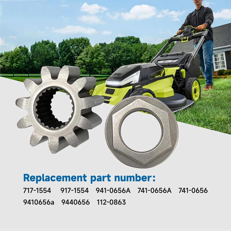 717-1554 Steering Shaft Pinion Gear & Bushing (Hex Flange Bearing)