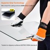 SAFEYEAR Chainsaw Gloves, L, White Cowhide & PVC Reinforced, EVA
